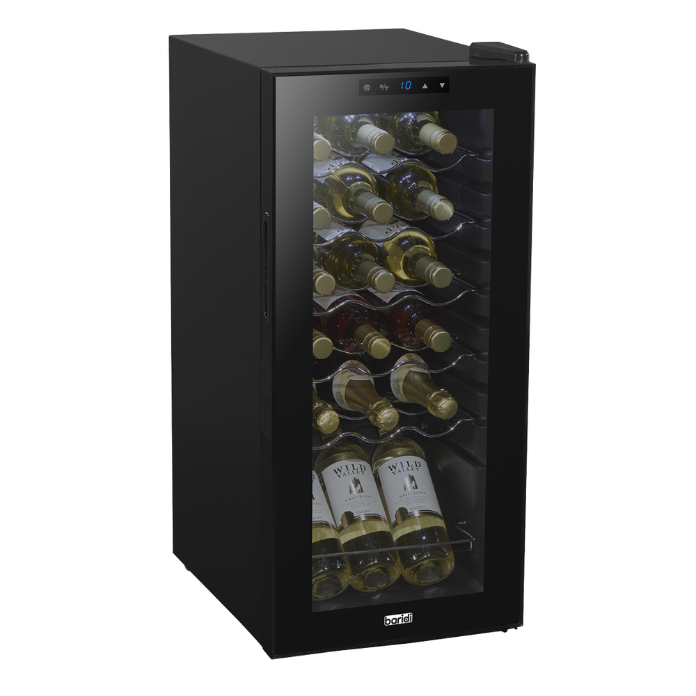 Baridi DH6 18 Bottle Wine Fridge with Digital Touch Screen Controls & LED Light - Black - additional view 5