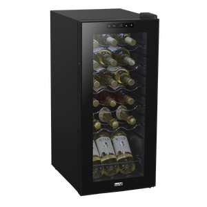 Baridi DH6 18 Bottle Wine Fridge with Digital Touch Screen Controls & LED Light - Black - additional view 5