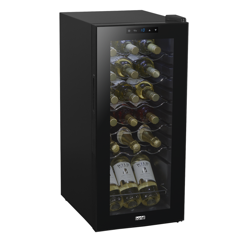 Baridi DH6 18 Bottle Wine Fridge with Digital Touch Screen Controls & LED Light - Black - additional view 5