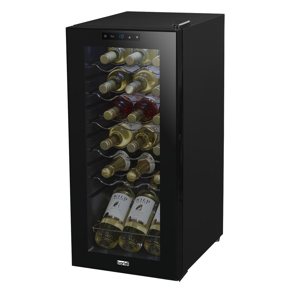 Baridi DH6 18 Bottle Wine Fridge with Digital Touch Screen Controls & LED Light - Black - additional view 11