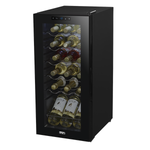 Baridi DH6 18 Bottle Wine Fridge with Digital Touch Screen Controls & LED Light - Black - additional view 11