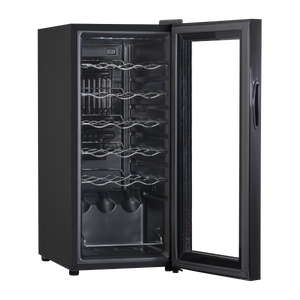 Baridi DH6 18 Bottle Wine Fridge with Digital Touch Screen Controls & LED Light - Black - additional view 2