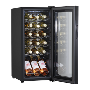 Baridi DH6 18 Bottle Wine Fridge with Digital Touch Screen Controls & LED Light - Black - additional view 3