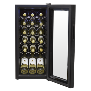 Baridi DH6 18 Bottle Wine Fridge with Digital Touch Screen Controls & LED Light - Black - additional view 9