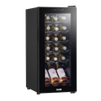 Baridi DH6 18 Bottle Wine Fridge with Digital Touch Screen Controls & LED Light - Black