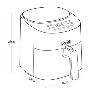 Baridi DH60 Single Zone Air Fryer with 8 Preset Functions 3.5L Capacity - additional view 12