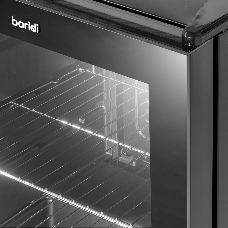 Baridi DH62 Beer & Drinks Fridge with Wire Shelves, LED Light & Security Lock 60L - Black - additional view 16