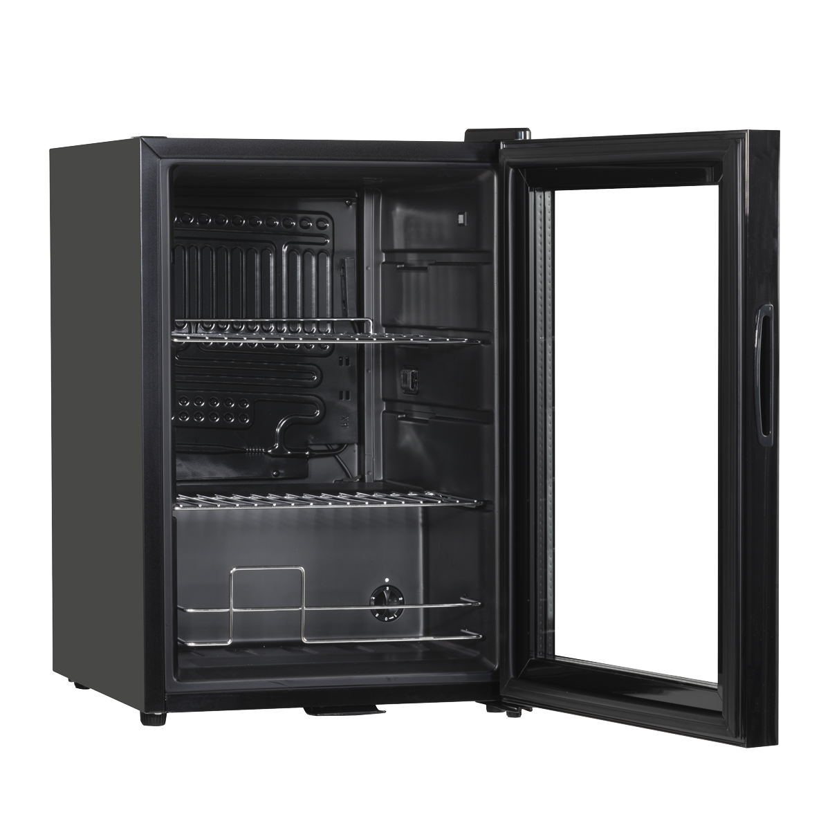 Baridi DH62 Beer & Drinks Fridge with Wire Shelves, LED Light & Security Lock 60L - Black - additional view 11