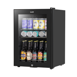 Baridi DH62 Beer & Drinks Fridge with Wire Shelves, LED Light & Security Lock 60L - Black - additional view 7