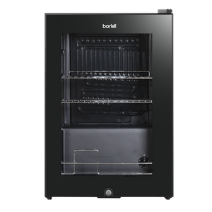 Baridi DH62 Beer & Drinks Fridge with Wire Shelves, LED Light & Security Lock 60L - Black - additional view 2