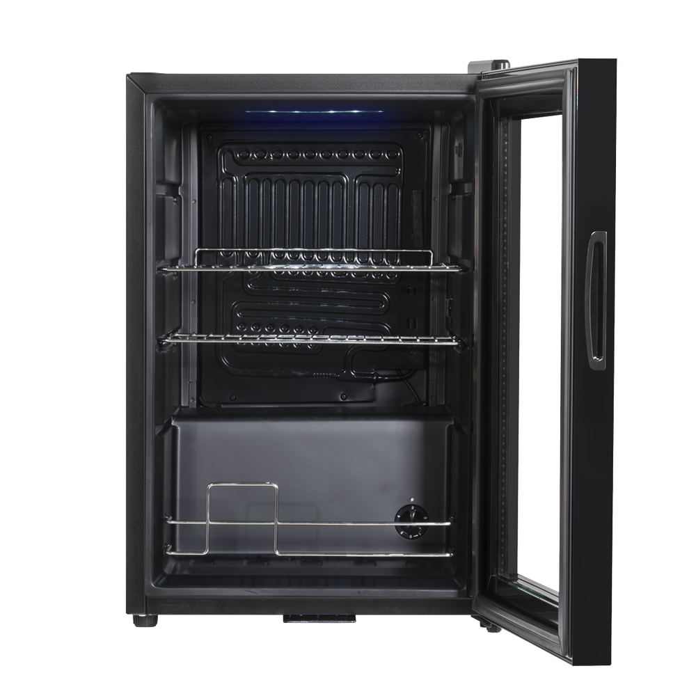 Baridi DH62 Beer & Drinks Fridge with Wire Shelves, LED Light & Security Lock 60L - Black - additional view 6