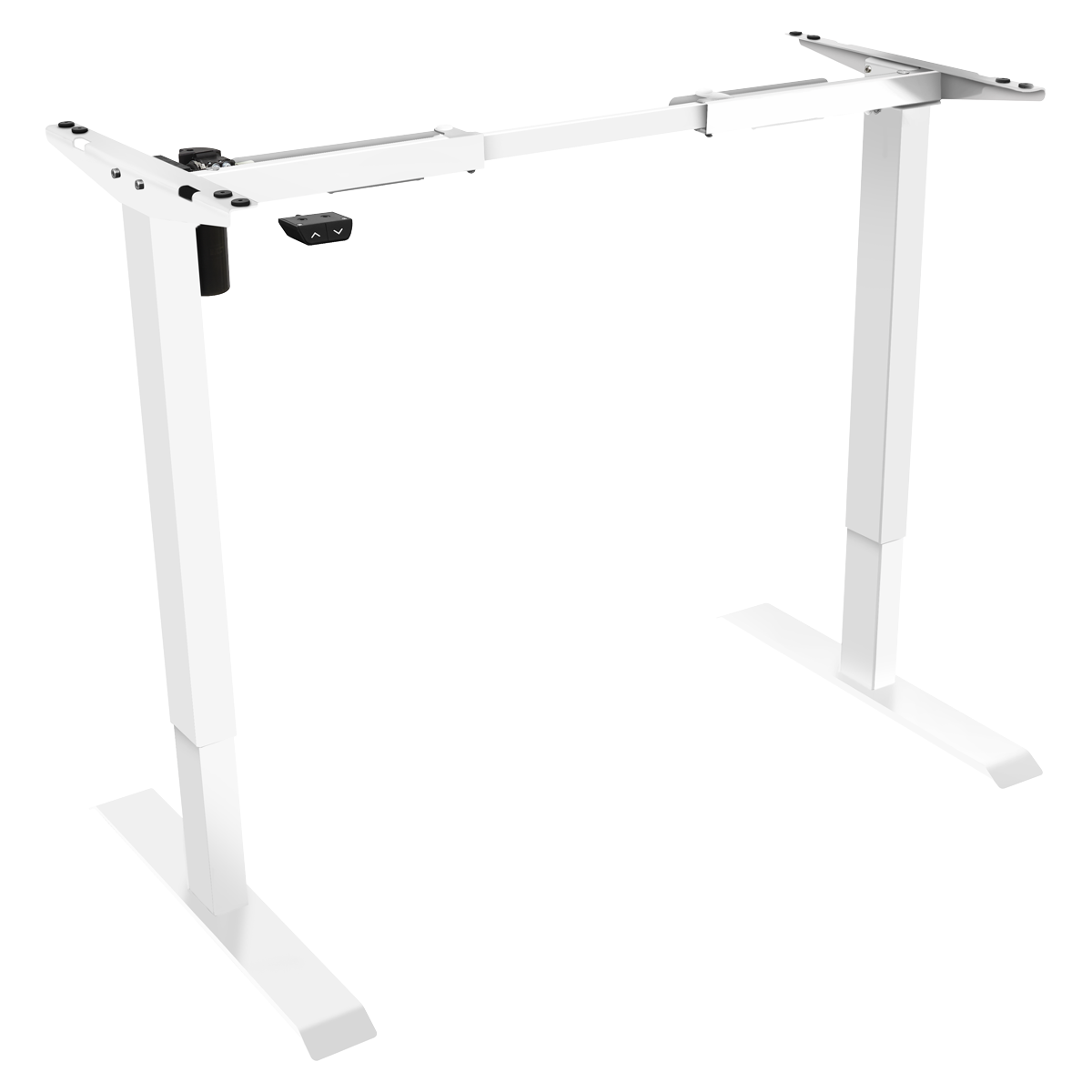 Dellonda DH64 Single Motor Ultra-Quiet Adjustable-Height Desk Frame 70kg Capacity - White - additional view 2