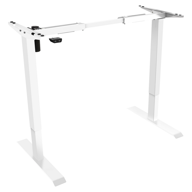 Dellonda DH64 Single Motor Ultra-Quiet Adjustable-Height Desk Frame 70kg Capacity - White - additional view 2