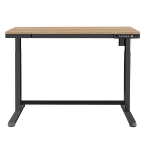 Dellonda DH65 Single Motor Ultra-Quiet Electric Desk with Control Panel, USB Port & Drawer - Oak Desktop - additional view 2