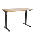 Dellonda DH66 Single Motor Ultra-Quiet Adjustable-Height Electric Sit/Stand Desk - Oak Desktop