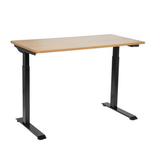 Dellonda DH66 Single Motor Ultra-Quiet Adjustable-Height Electric Sit/Stand Desk - Oak Desktop