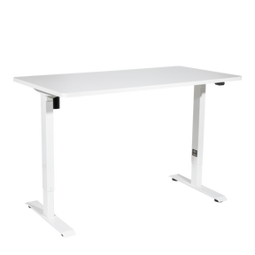 Dellonda DH67 Single Motor Ultra-Quiet Adjustable-Height Electric Sit/Stand Desk - White Desktop