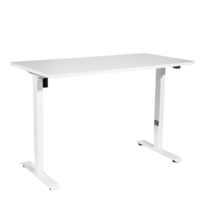 Dellonda DH67 Single Motor Ultra-Quiet Adjustable-Height Electric Sit/Stand Desk - White Desktop