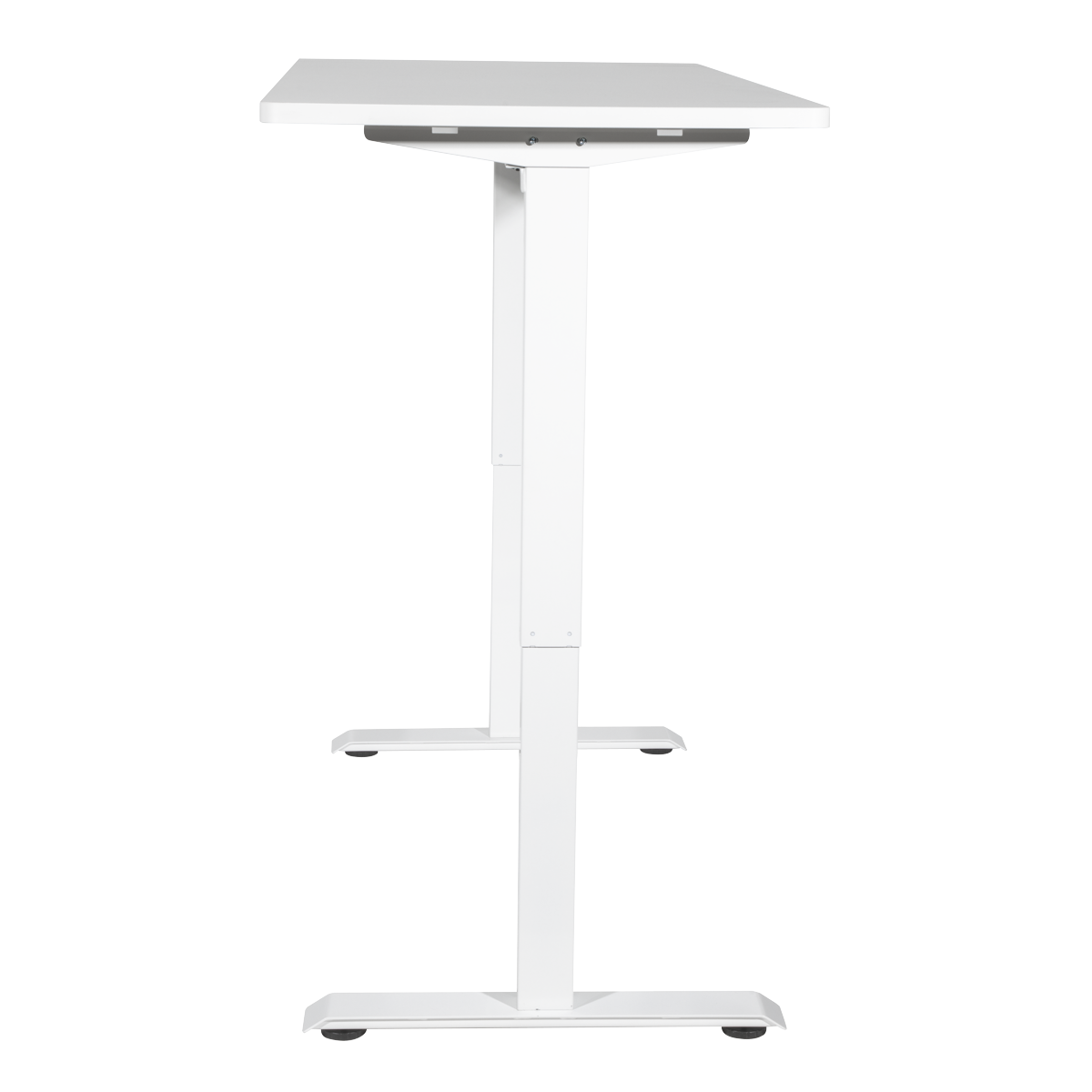 Dellonda DH67 Single Motor Ultra-Quiet Adjustable-Height Electric Sit/Stand Desk - White Desktop - additional view 3