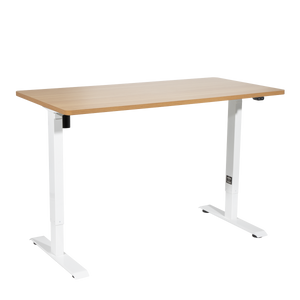 Dellonda DH68 Single Motor Ultra-Quiet Adjustable-Height Electric Sit/Stand Desk - Oak Desktop
