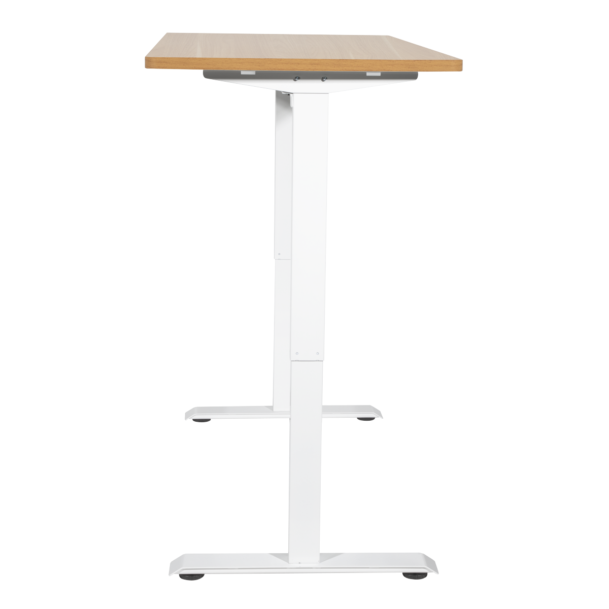 Dellonda DH68 Single Motor Ultra-Quiet Adjustable-Height Electric Sit/Stand Desk - Oak Desktop - additional view 3