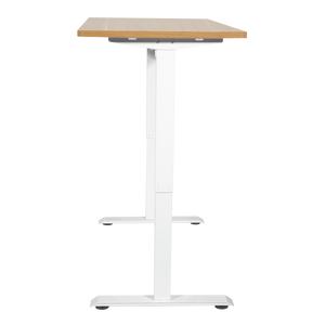 Dellonda DH68 Single Motor Ultra-Quiet Adjustable-Height Electric Sit/Stand Desk - Oak Desktop - additional view 3