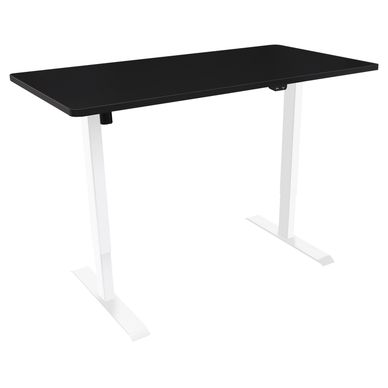 Dellonda DH69 Single Motor Ultra-Quiet Adjustable-Height Electric Sit/Stand Desk - Black Desktop - additional view 2