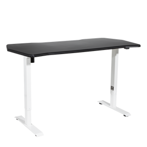 Dellonda DH70 Single Motor Ultra-Quiet Adjustable-Height Electric Sit/Stand Desk - Carbon Fibre Effect Desktop