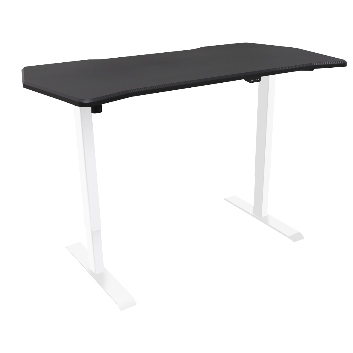 Dellonda DH70 Single Motor Ultra-Quiet Adjustable-Height Electric Sit/Stand Desk - Carbon Fibre Effect - additional view 2
