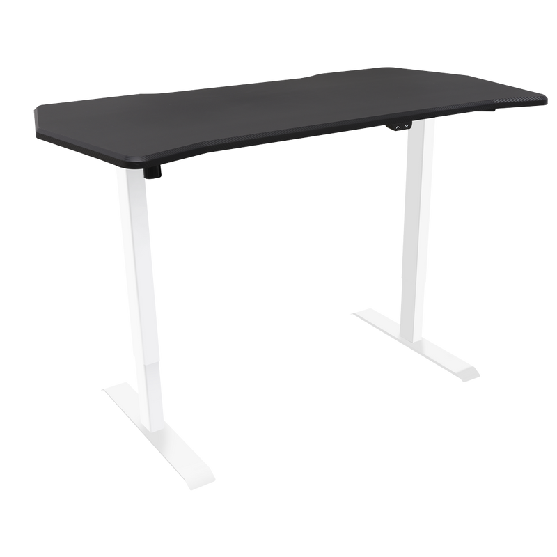 Dellonda DH70 Single Motor Ultra-Quiet Adjustable-Height Electric Sit/Stand Desk - Carbon Fibre Effect - additional view 2