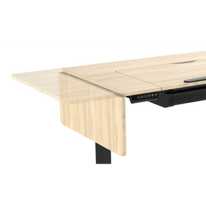 Dellonda DH71 Single Motor Ultra-Quiet Electric Adjustable Drawing Table with 40° Tilt, Drawer & Side - additional view 2