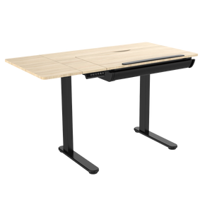 Dellonda DH71 Single Motor Ultra-Quiet Electric Adjustable Drawing Table with 40° Tilt, Drawer & Side - additional view 3