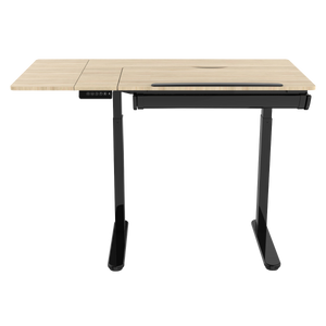 Dellonda DH71 Single Motor Ultra-Quiet Electric Adjustable Drawing Table with 40° Tilt, Drawer & Side - additional view 4