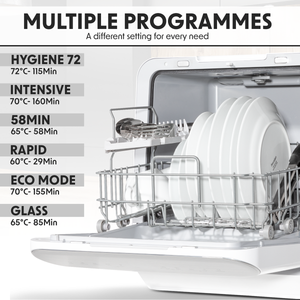 Baridi DH72 Tabletop Dishwasher 3 Place Settings 6L Capacity - additional view 3
