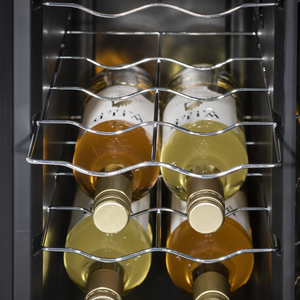 Baridi DH73 12 Bottle Wine Fridge with Digital Touch Screen Controls, Metal Shelves & LED Light - Black - additional view 5