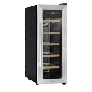 Baridi DH74 12 Bottle Wine Fridge with Digital Touch Screen Controls, Metal Shelves & LED Light - additional view 3