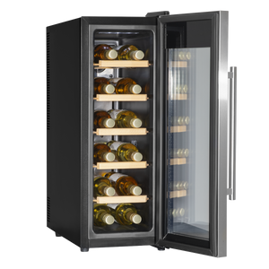 Baridi DH74 12 Bottle Wine Fridge with Digital Touch Screen Controls, Metal Shelves & LED Light - additional view 2