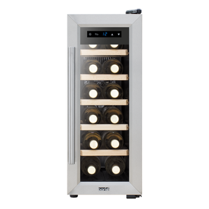 Baridi DH74 12 Bottle Wine Fridge with Digital Touch Screen Controls, Metal Shelves & LED Light - additional view 4
