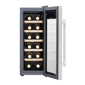 Baridi DH74 12 Bottle Wine Fridge with Digital Touch Screen Controls, Metal Shelves & LED Light - additional view 5