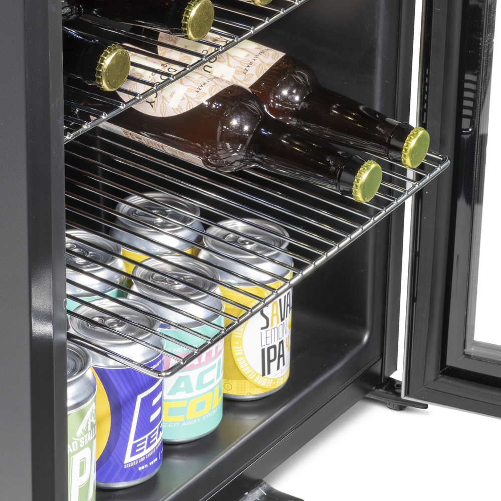 Baridi DH75 Mini Tabletop Beer & Drinks Fridge with Lock & Key, Metal Shelves & LED Light 50L - additional view 13