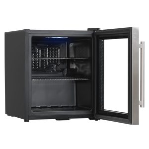 Baridi DH75 Mini Tabletop Beer & Drinks Fridge with Lock & Key, Metal Shelves & LED Light 50L - Stainless - additional view 5