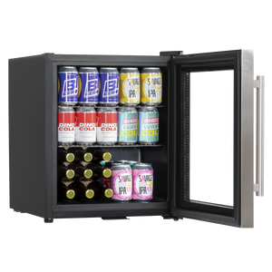 Baridi DH75 Mini Tabletop Beer & Drinks Fridge with Lock & Key, Metal Shelves & LED Light 50L - Stainless - additional view 6