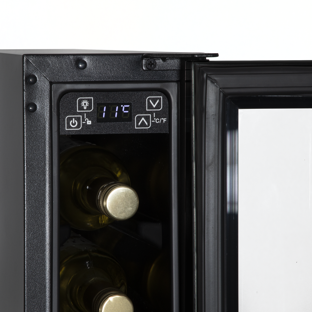 Baridi DH76 7 Bottle Extra-Slim Undercounter Wine Fridge with Digital Touch Screen Controls & LED Light - additional view 11