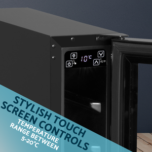 Baridi DH76 7 Bottle Extra-Slim Undercounter Wine Fridge with Digital Touch Screen Controls & LED Light - additional view 15