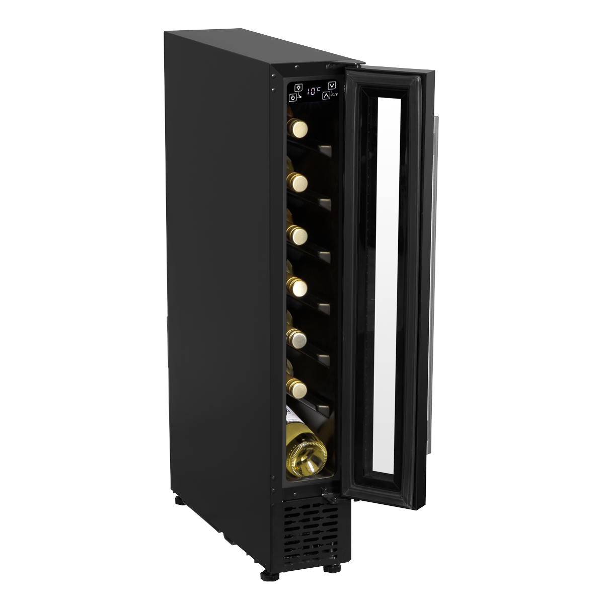 Baridi DH76 7 Bottle Extra-Slim Undercounter Wine Fridge with Digital Touch Screen Controls & LED Light - additional view 18