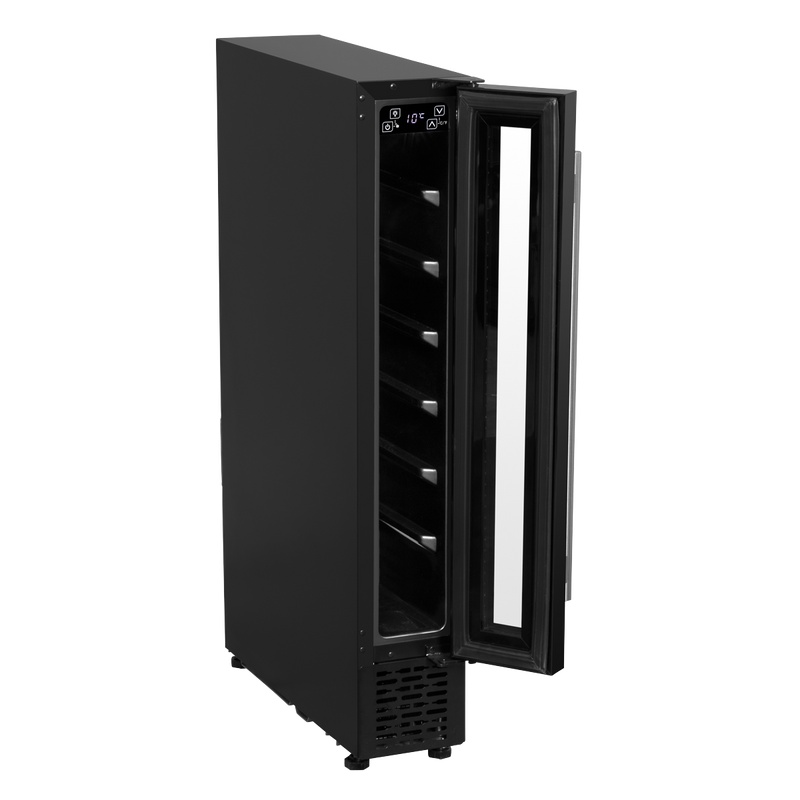 Baridi DH76 7 Bottle Extra-Slim Undercounter Wine Fridge with Digital Touch Screen Controls & LED Light - additional view 9