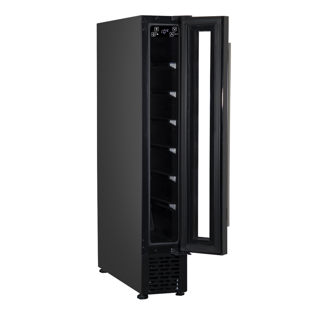 Baridi DH76 7 Bottle Extra-Slim Undercounter Wine Fridge with Digital Touch Screen Controls & LED Light - additional view 19