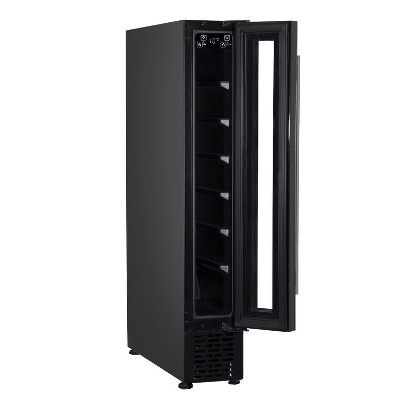 Baridi DH76 7 Bottle Extra-Slim Undercounter Wine Fridge with Digital Touch Screen Controls & LED Light - additional view 19