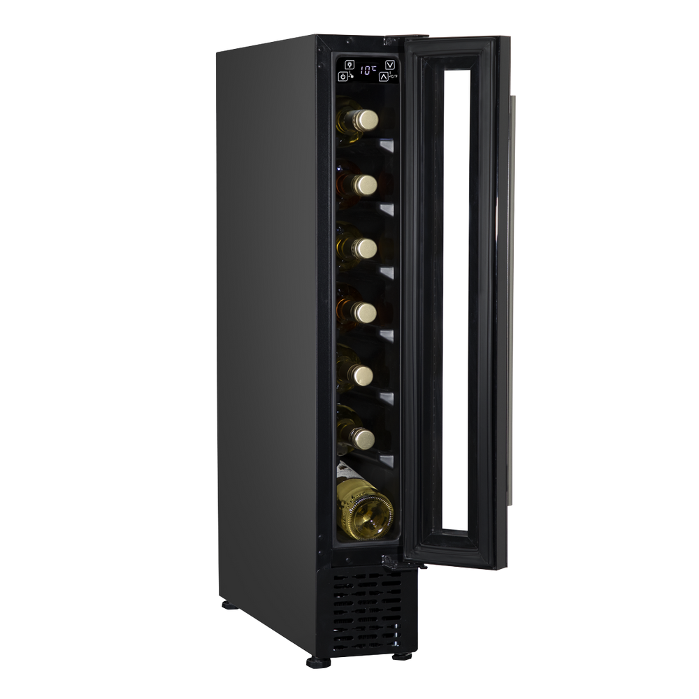 Baridi DH76 7 Bottle Extra-Slim Undercounter Wine Fridge with Digital Touch Screen Controls & LED Light - additional view 10