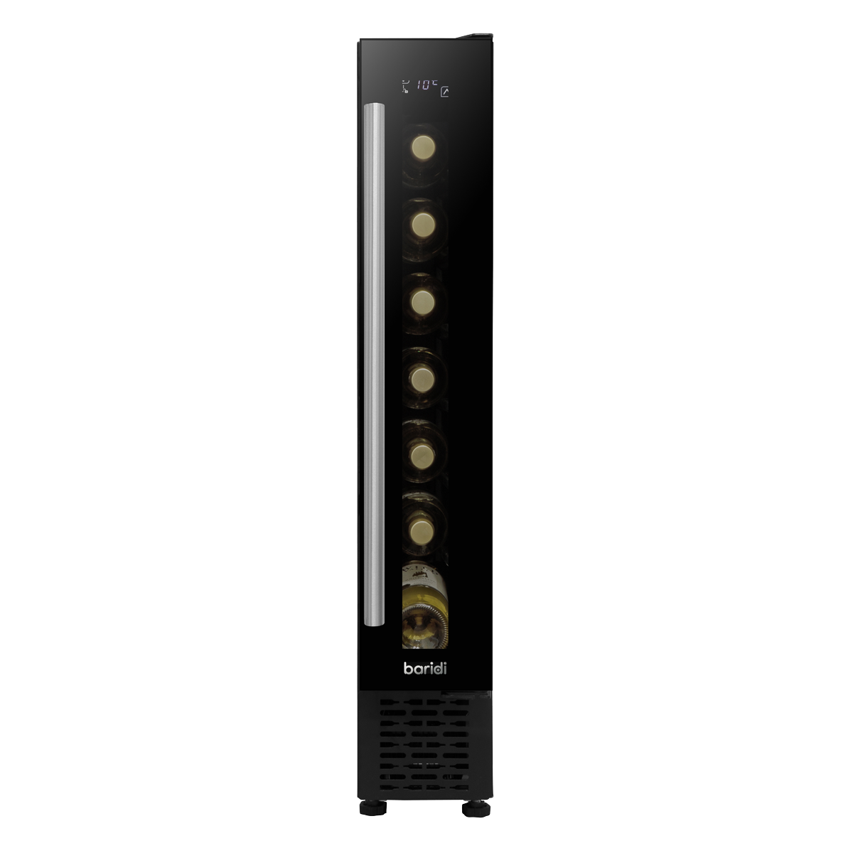 Baridi DH76 7 Bottle Extra-Slim Undercounter Wine Fridge with Digital Touch Screen Controls & LED Light - additional view 3